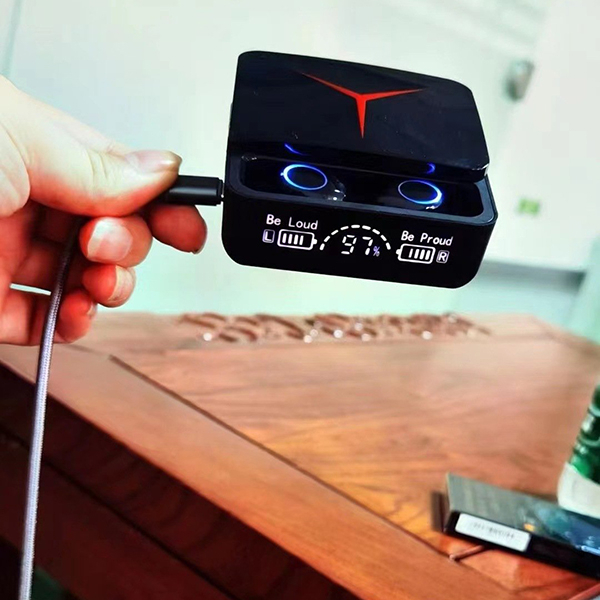 Tai Nghe M90 Pro, Tai Nghe Bluetooth Nhét Tai Tích Hợp Micro Âm Thanh Nổi HIFI Với Thanh Trượt Hiển Thị Màn Hình Led