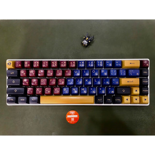 Bàn phím Cơ custom không dây Custom từ kit tester 68, có hotswap, xài pin