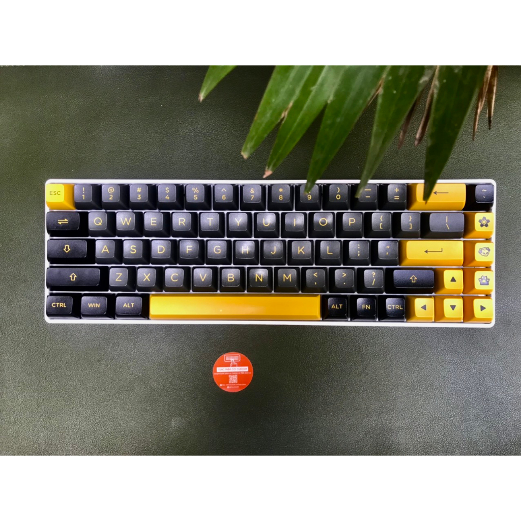 Bàn phím Cơ custom không dây Custom từ kit tester 68, có hotswap, xài pin