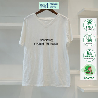 Áo thun xươc cotton nữ in hình thời trang TOHO STORE