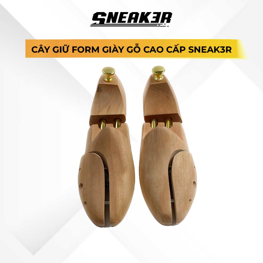 Cây giữ form giày gỗ shoe tree cao cấp bảo vệ dáng giày SNEAK3R - CGFG03
