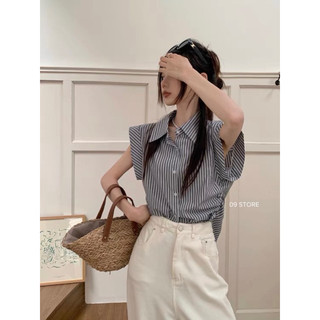 Áo sơ mi kẻ sọc basic by 09 STORE