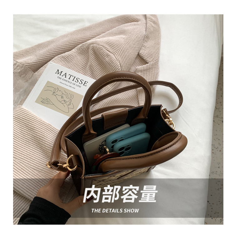 Fanli vintage công suất lớn tote túi  xô túi, văn phòng phụ nữ túi