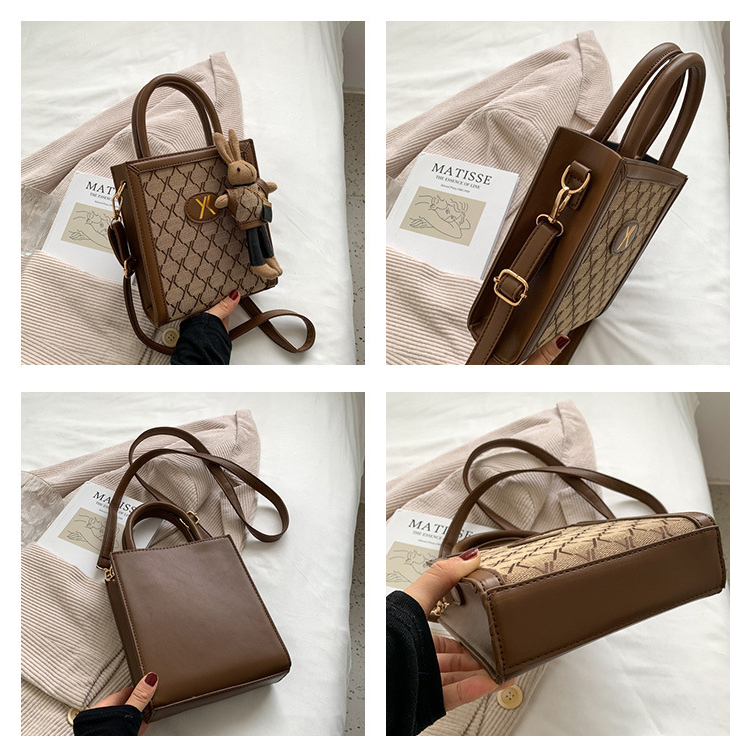 Fanli vintage công suất lớn tote túi  xô túi, văn phòng phụ nữ túi