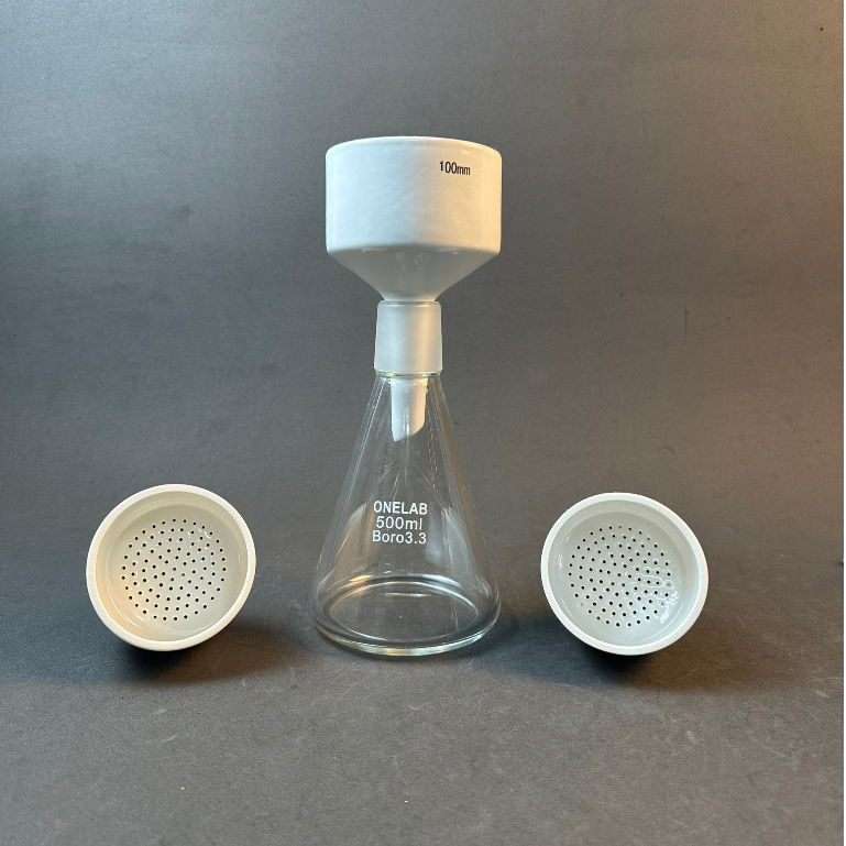 Phễu Lọc Buchner LAB HA NOI Bằng Sứ Chịu Nhiệt Thí Nghiệm Phi 60mm, 70mm, 80mm, 90mm, 100mm, 120mm, 150mm