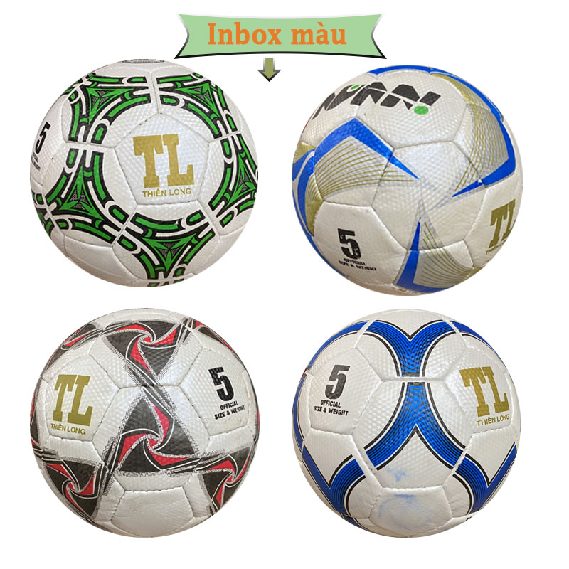 Bóng đá số 5- Hoa Thiên Long Size 5- gia công khâu tay - Xả hàng Loại 2