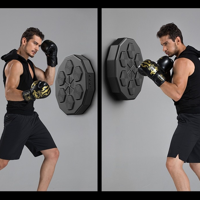 Máy tập Boxing theo nhạc thông minh treo tường có bluetooth