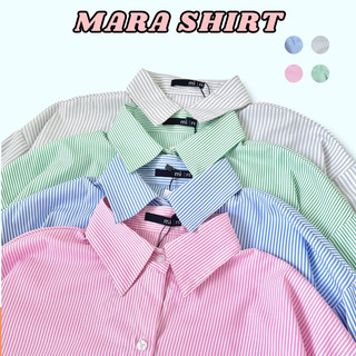 Áo sơ mi sọc oversize - mara shirt 2.0