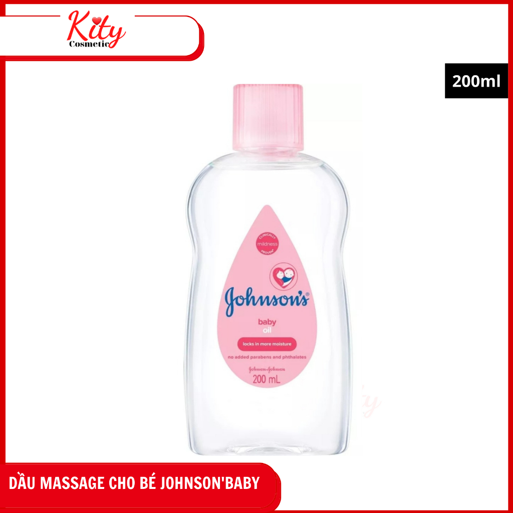 [Hàng chính hãng]Dầu Massage và Dưỡng ẩm Johnson's Baby Oil 200ml