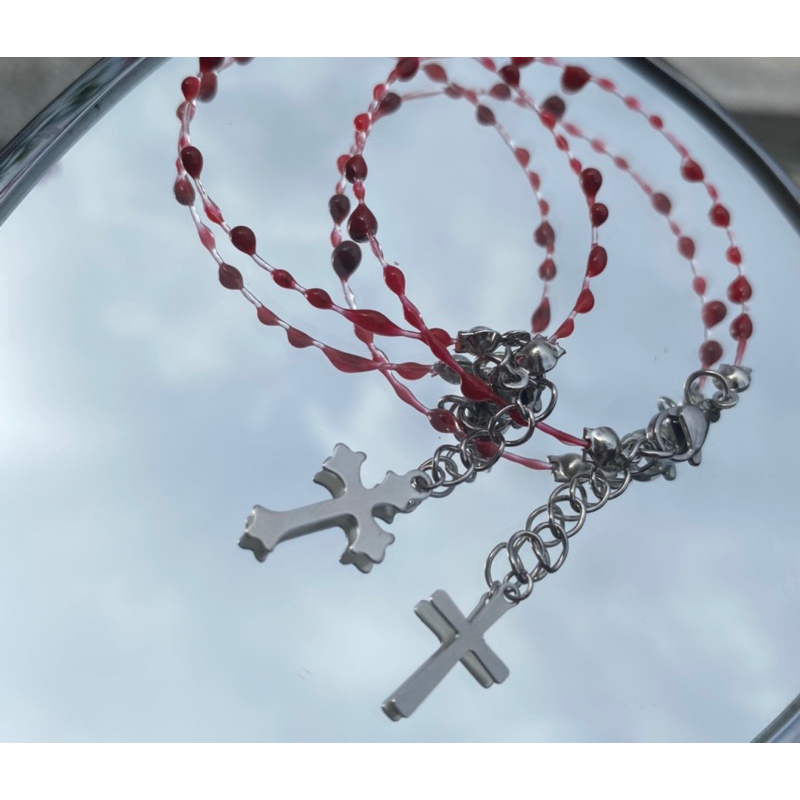 VÒNG TAY GIỌT MÁU THÁNH GIÁ INOX KHÔNG GỈ