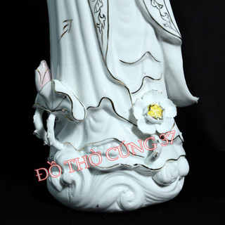 TƯỢNG  PHẬT QUAN ÂM ĐỨNG [ MEN SỨ CAO 47 CM , 50 CM , 55 CM ]