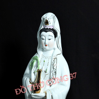 TƯỢNG  PHẬT QUAN ÂM ĐỨNG [ MEN SỨ CAO 47 CM , 50 CM , 55 CM ]