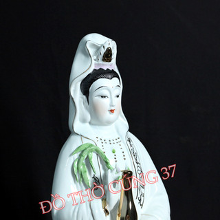 TƯỢNG  PHẬT QUAN ÂM ĐỨNG [ MEN SỨ CAO 47 CM , 50 CM , 55 CM ]