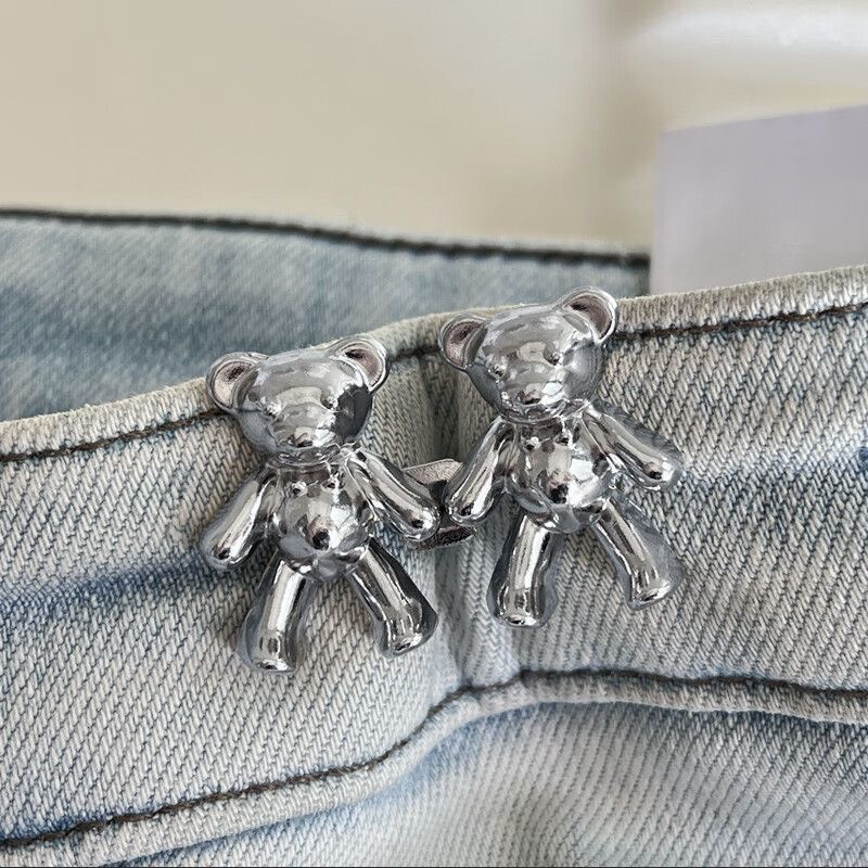 Gim Cài Thu Gọn Lưng Quần Chân Váy Hình Gấu Bằng Kim Loại Hàng Quảng Châu | Bé Tiu Clothing