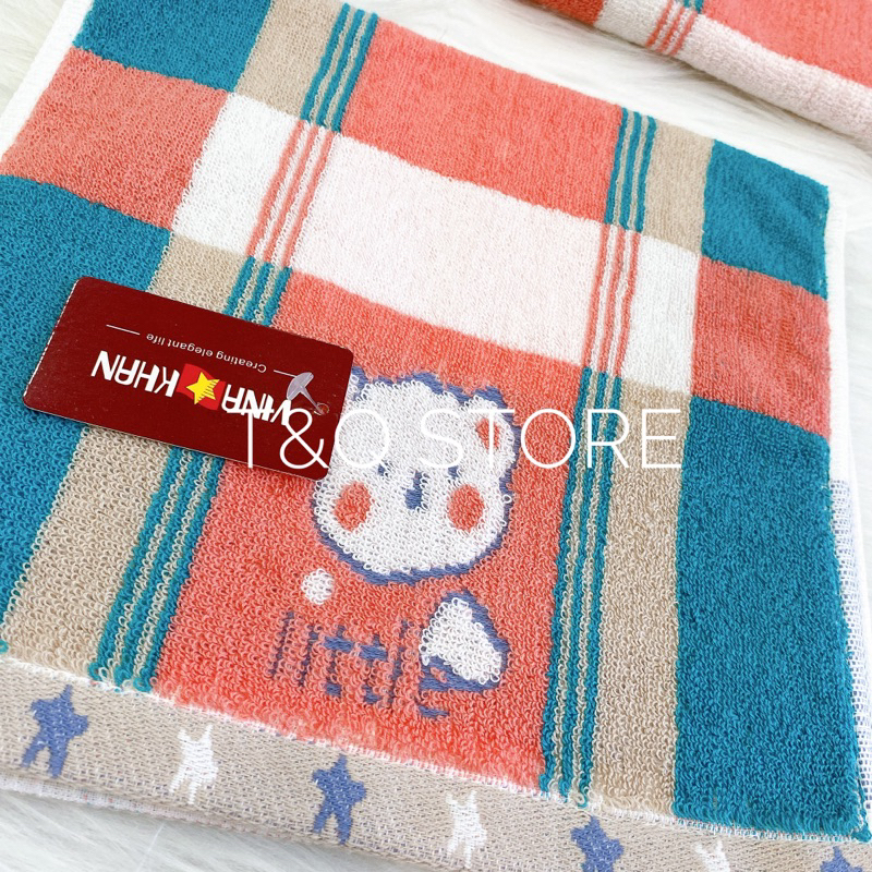 Khăn mặt cotton 50x26cm dày dặn siêu mềm mịn