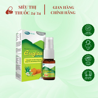Xịt họng thảo dược Eugica ⚡ CAM KẾT CHẤT LƯỢNG ⚡ Xịt họng hỗ trợ nhuận phế, giảm ho, giảm các triệu chứng hô hấp
