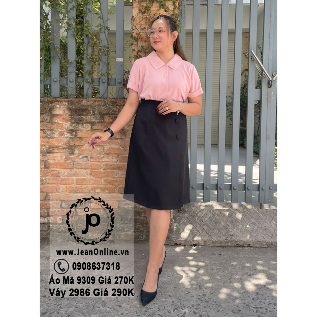 Chân váy công sở big size  thời trang ngoại cỡ từ 65kg đến 90kg