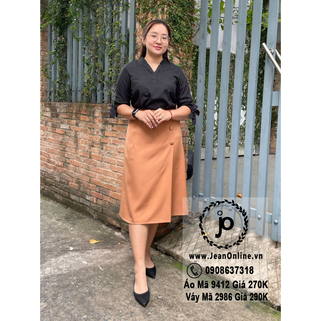 Chân váy công sở big size  thời trang ngoại cỡ từ 65kg đến 90kg