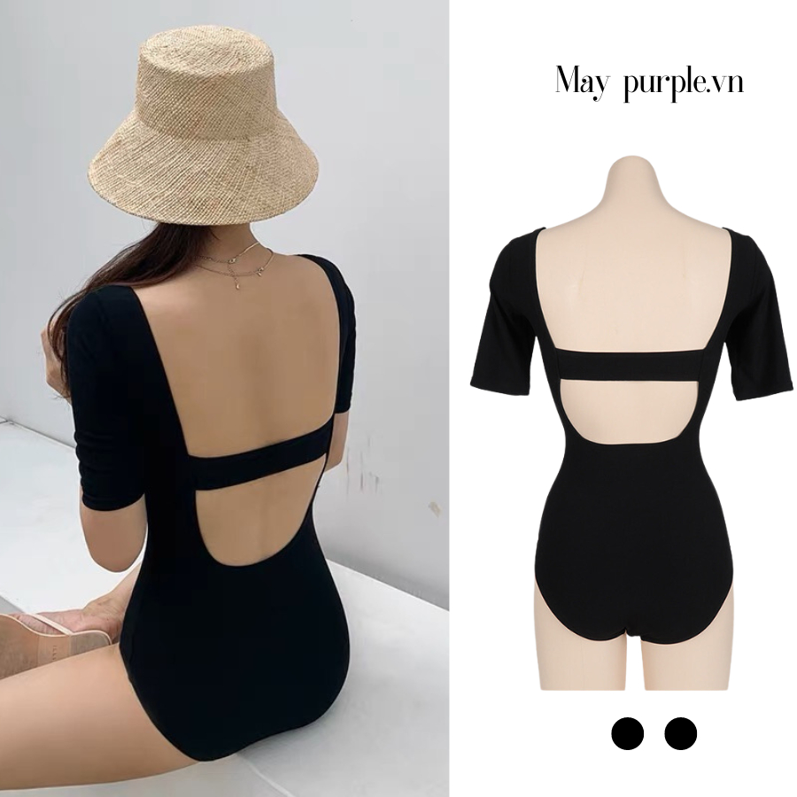 [ HOẢ TỐC - HN Maypurple.vn] Đồ Bơi Một Mảnh Cổ Vuông Hở Lưng Phong Cách Hàn Quốc Thời Trang Nữ 2023 | BigBuy360 - bigbuy360.vn