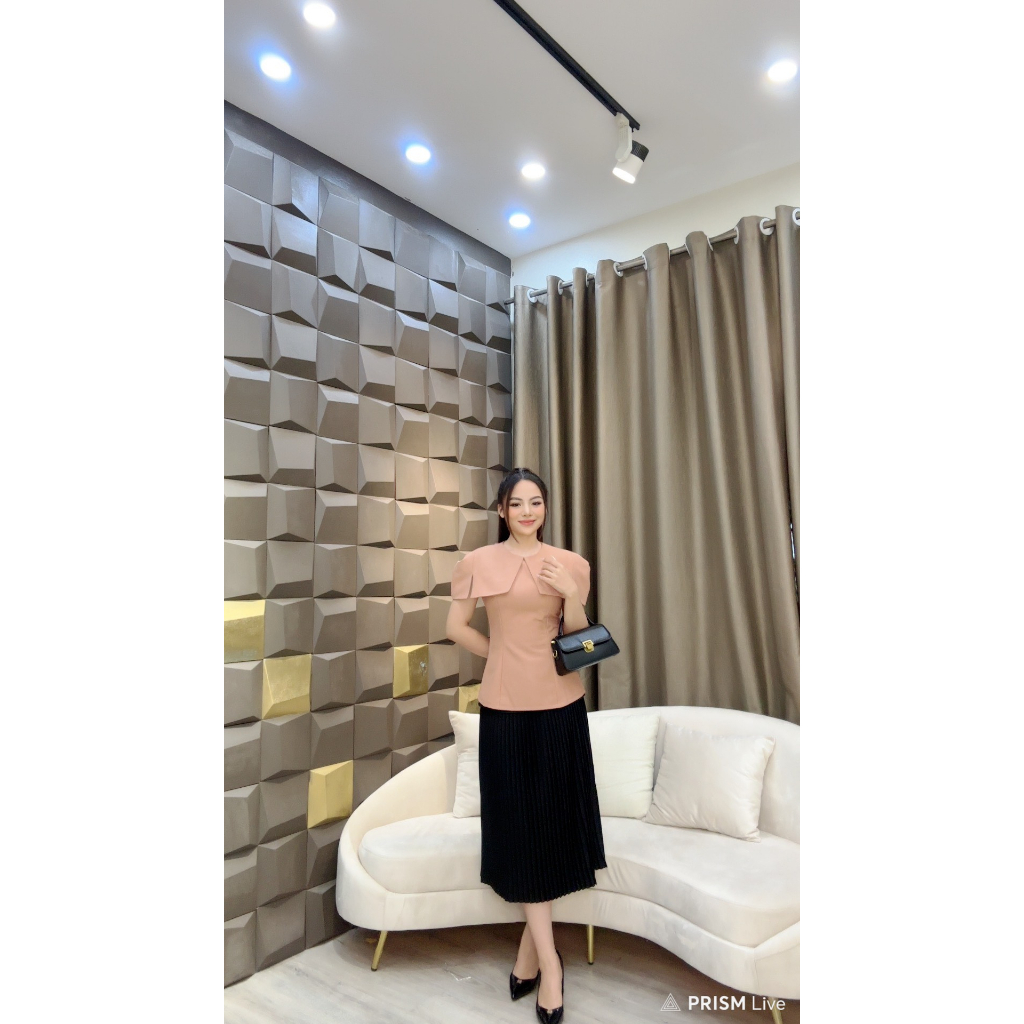 Áo sơ mi che bắp tay tôn dáng - A67