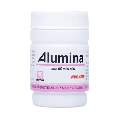 Alumina Cải Thiện Đau Dạ Dày Chai 60 Viên