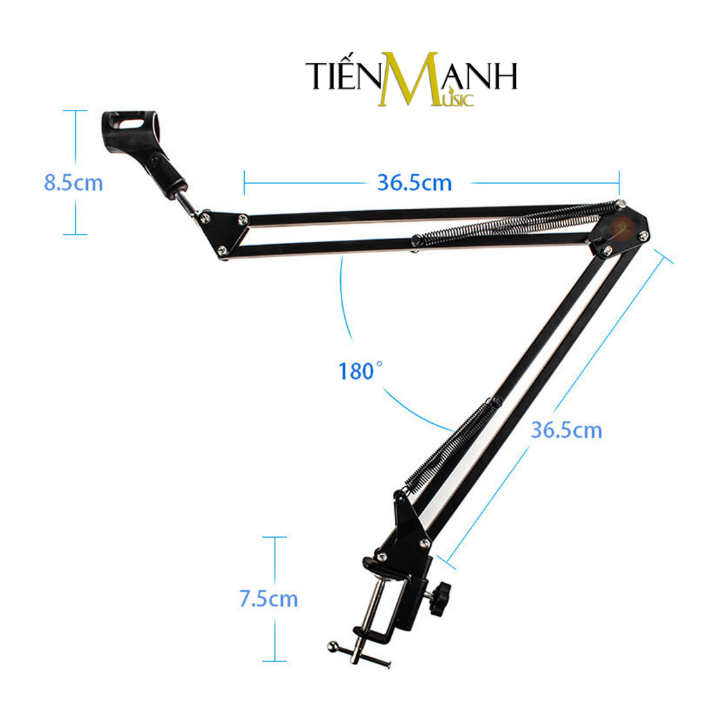 Chân Micro Kẹp Bàn Thu Âm LiveStream Arm NB35, NB37, NB39 - Giá Đỡ Đế Mic Stand NB-35, NB-37, NB-39 Microphone