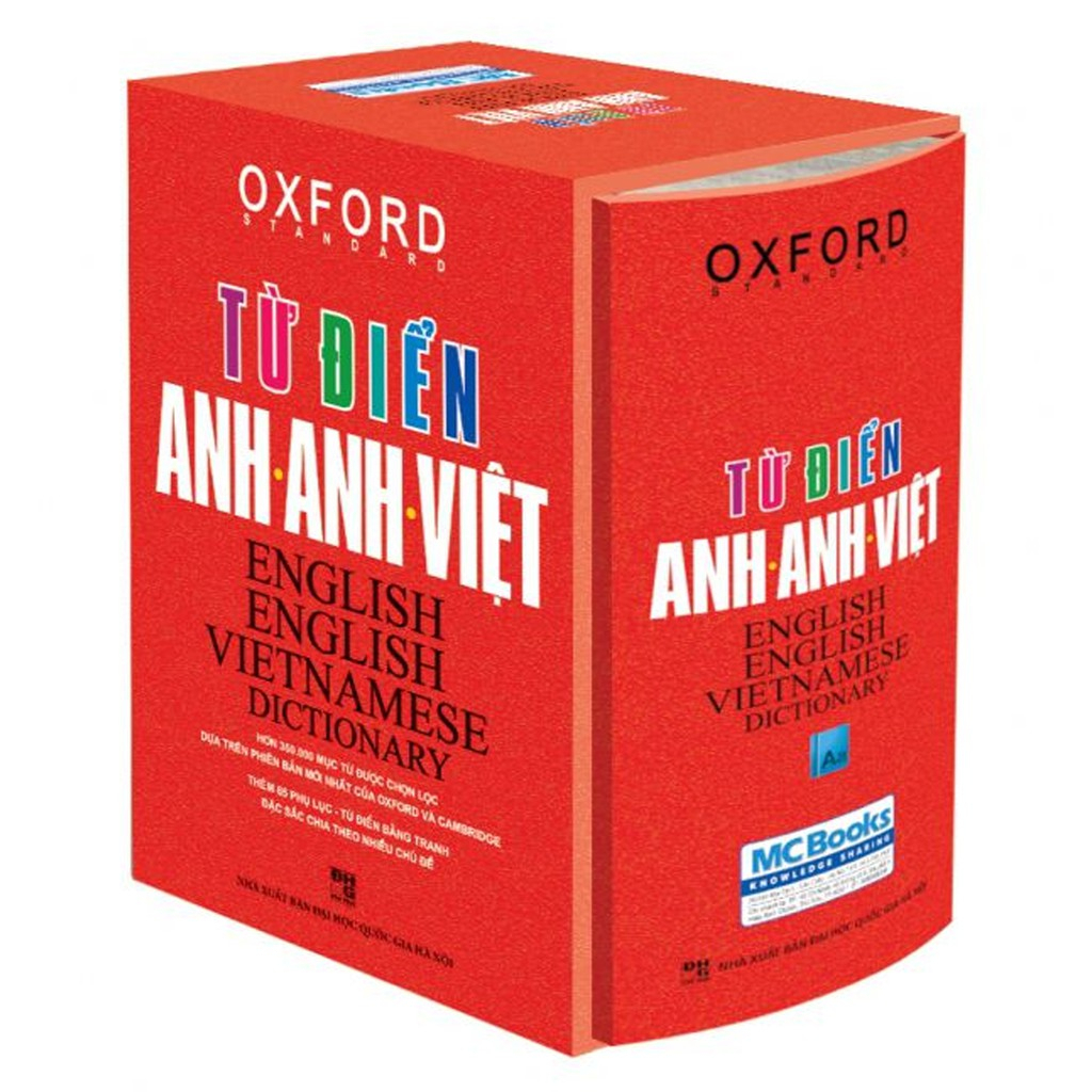 Sách - Từ Điển Oxford Anh Anh Việt 350.000 Từ (Hộp Cứng Vàng/Đỏ)