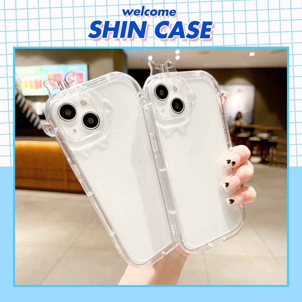 Ốp lưng iphone camera nơ trơn trong suốt 6/6plus/6s/6splus/7/7plus/8/8plus/x/xs/11/12/13/14/pro/max/promax/plus