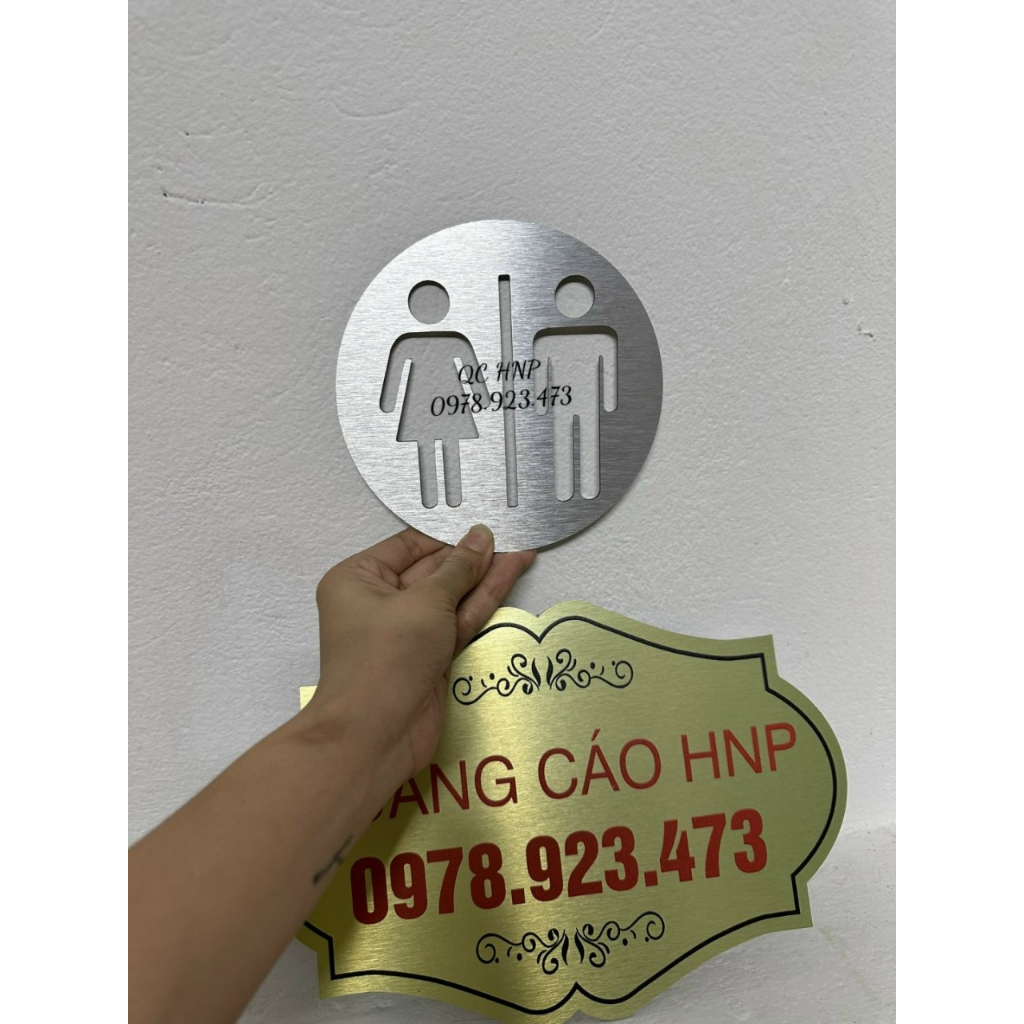 Biển Chỉ Dẫn WC - Biển Chỉ Dẫn WC Bằng Alu