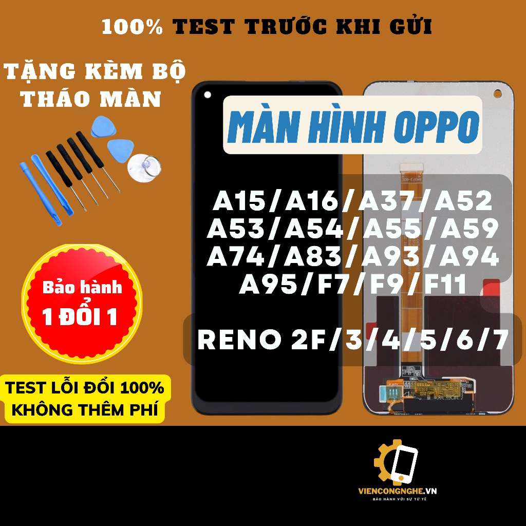 Màn hình OPPO dành cho A15/A16/A37/A52/A53/A54/A55/A59/A74/A93/A94/A95 Reno 2/3/4/5/6/7