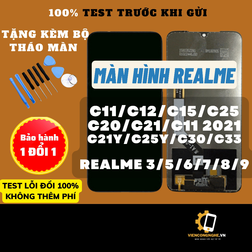 Màn hình Realme dành cho C11/C12/C15/C25/C21Y/C25Y Realme 6/7/8i/9i/7 Pro/8 Pro