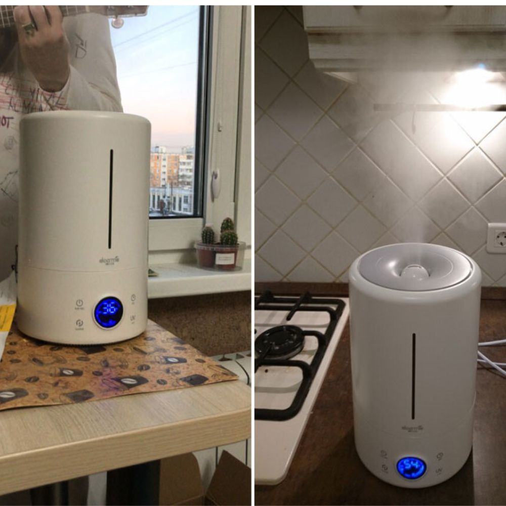 Máy phun sương tạo ẩm chính hãng Deerma F628s , dung tích lớn 5L khếch tán sương giữ ẩm làm sạch không khí