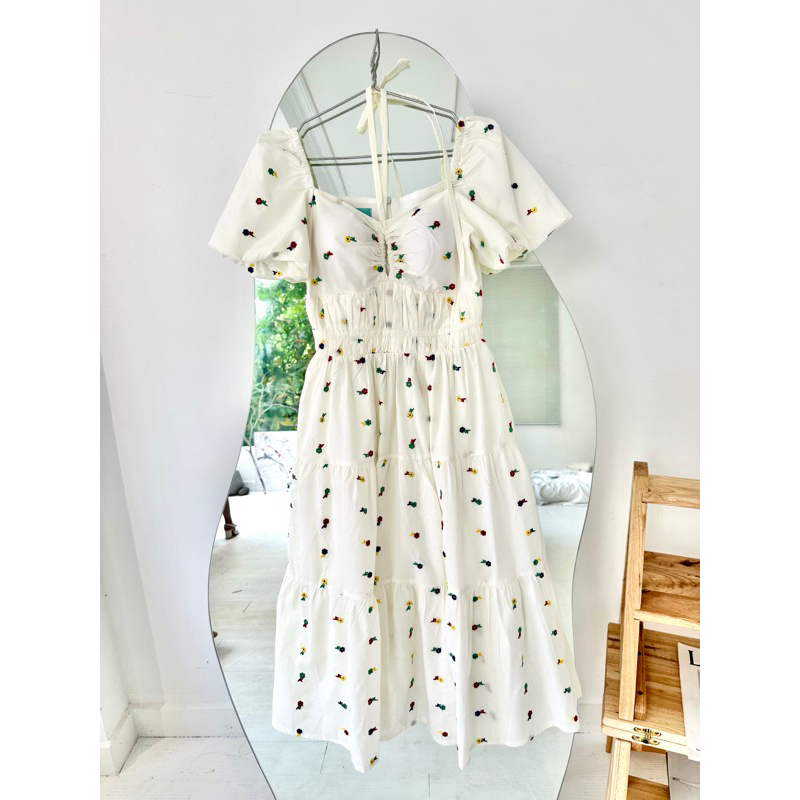 Đầm hoa Wonderhouse đuôi cá xòe nhẹ công sở, dạo phố, đi biển nữ tính - Summer Dress