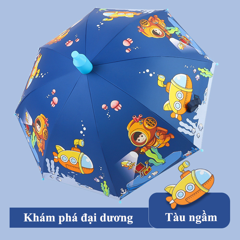 Ô dù đi nắng che mưa, dã ngoại cao cấp cho bé trai và bé gái họa tiết hoạt hình dễ thương, Pony, Elsa, Siêu nhân