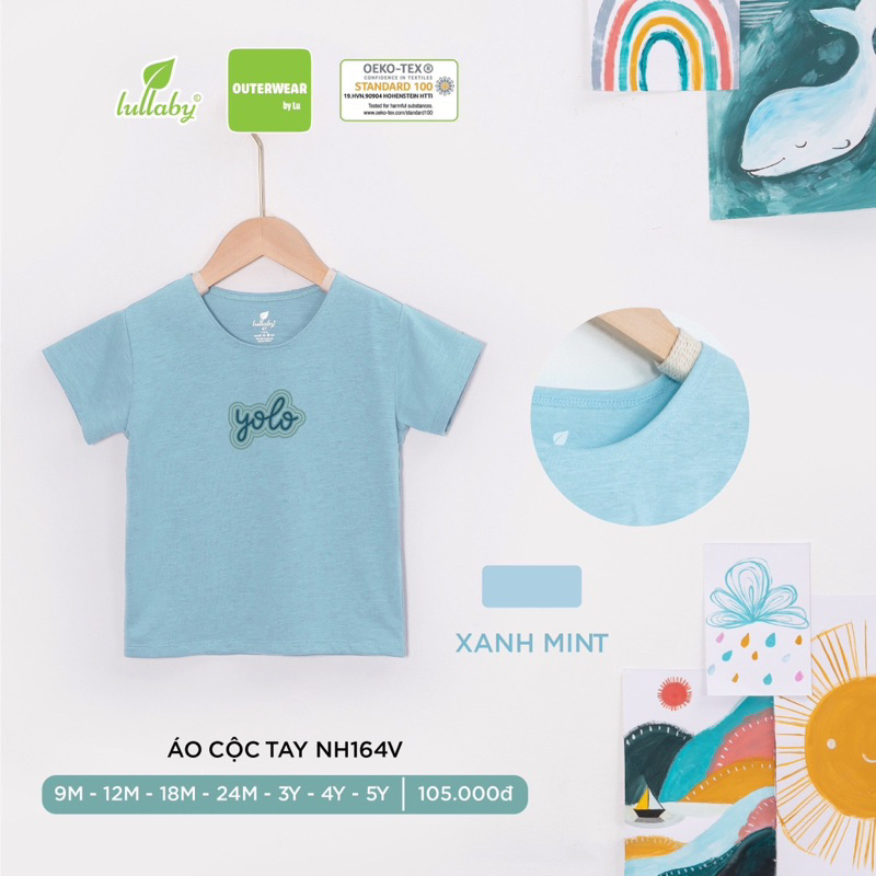 LULLABY - Áo bé trai cộc tay NH164V
