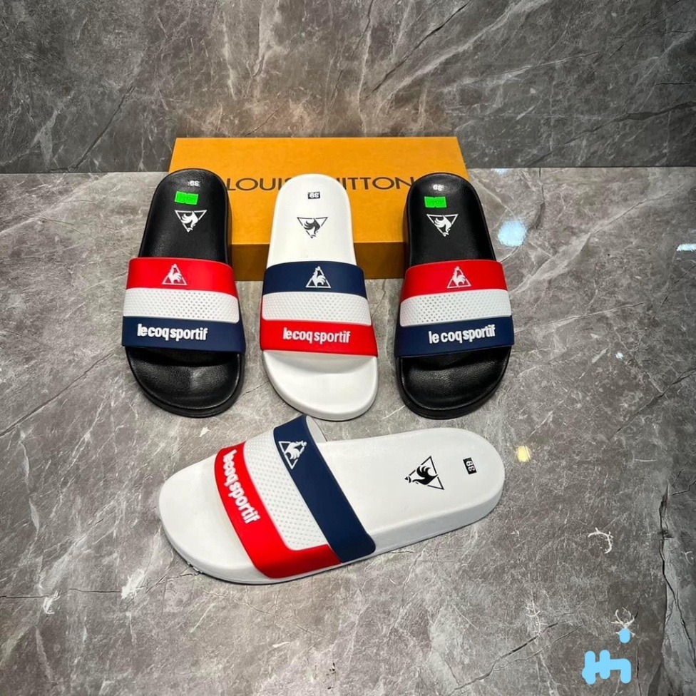 Dép lê nam hình con gà lecoqsportt quai cao su 3 màu chống trơn siêu bền thời trang domiho đi biển cao cấp hottrend 2023