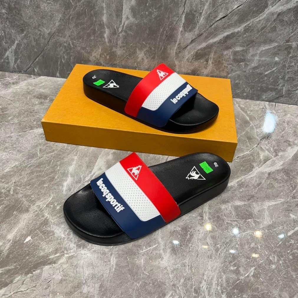 Dép lê nam hình con gà lecoqsportt quai cao su 3 màu chống trơn siêu bền thời trang domiho đi biển cao cấp hottrend 2023