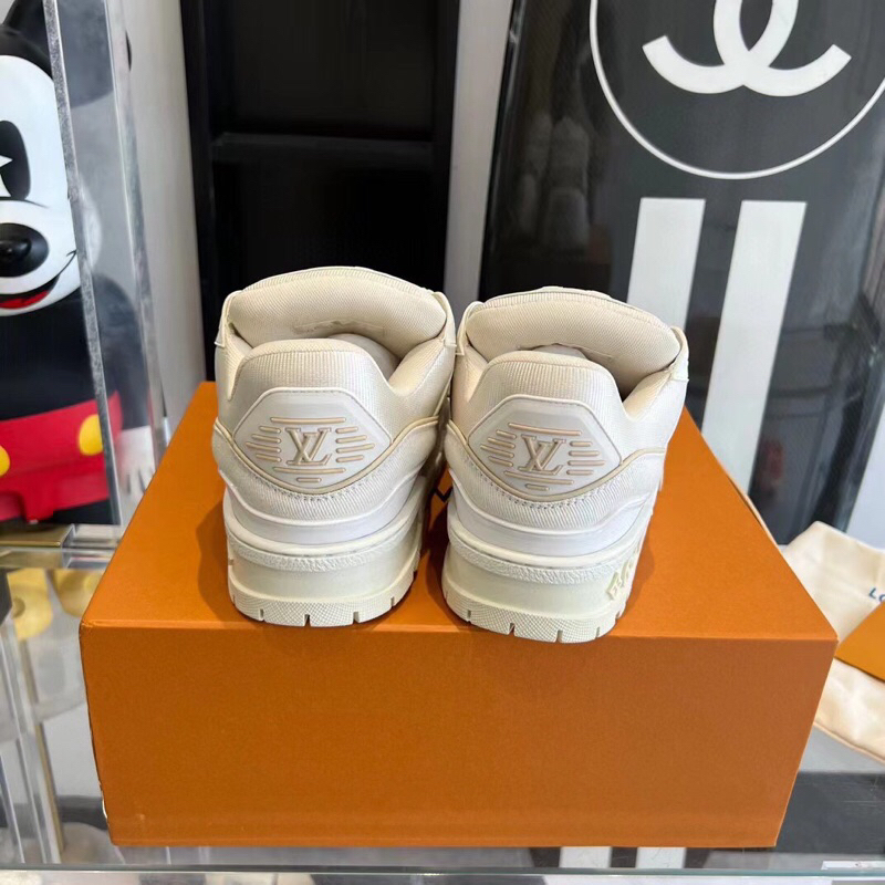 Giày thể thao unisex đế cao phong cách mới LV LouisVuitton cao cấp