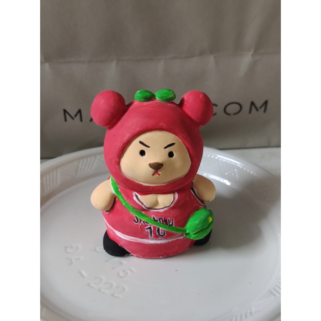 Tượng Thạch Cao Gấu Đeo Túi Size Mini 6cm