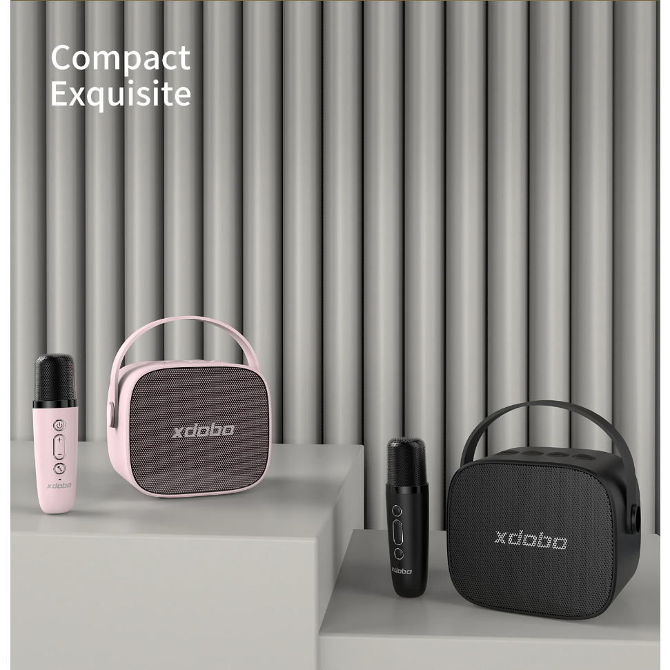 Loa Karaoke Mini Bluetooth 5.0 Xdobo Mini, Công suất 8W hát hay siêu trầm, Pin 2000mAh sử dụng tối đa 5H - Chính hãng