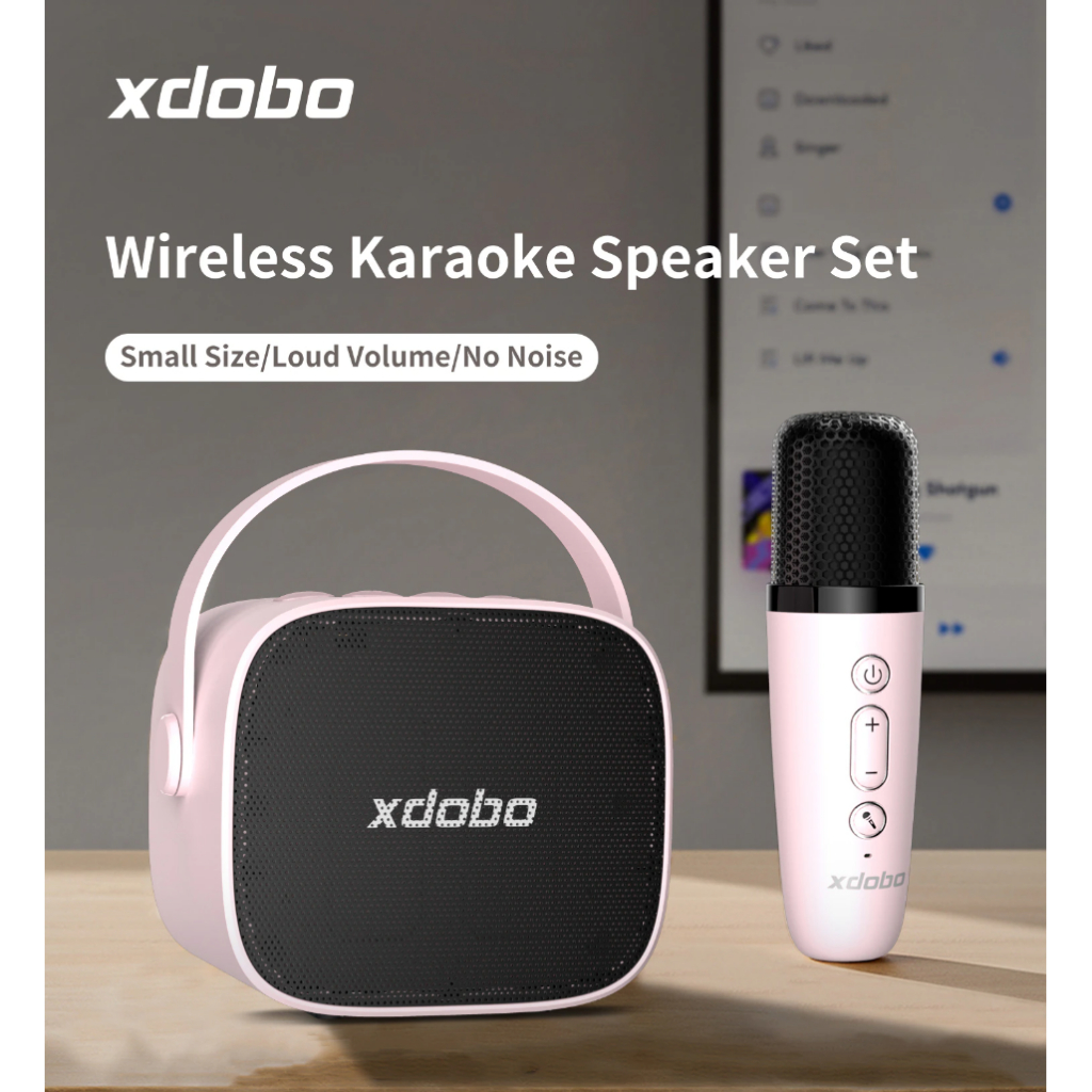 Loa Karaoke Mini Bluetooth 5.0 Xdobo Mini, Công suất 8W hát hay siêu trầm, Pin 2000mAh sử dụng tối đa 5H - Chính hãng