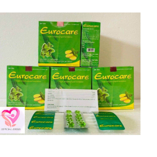 Viên uống Eurocare Giảm ho thông thoáng mũi họng - Hộp 100 viên