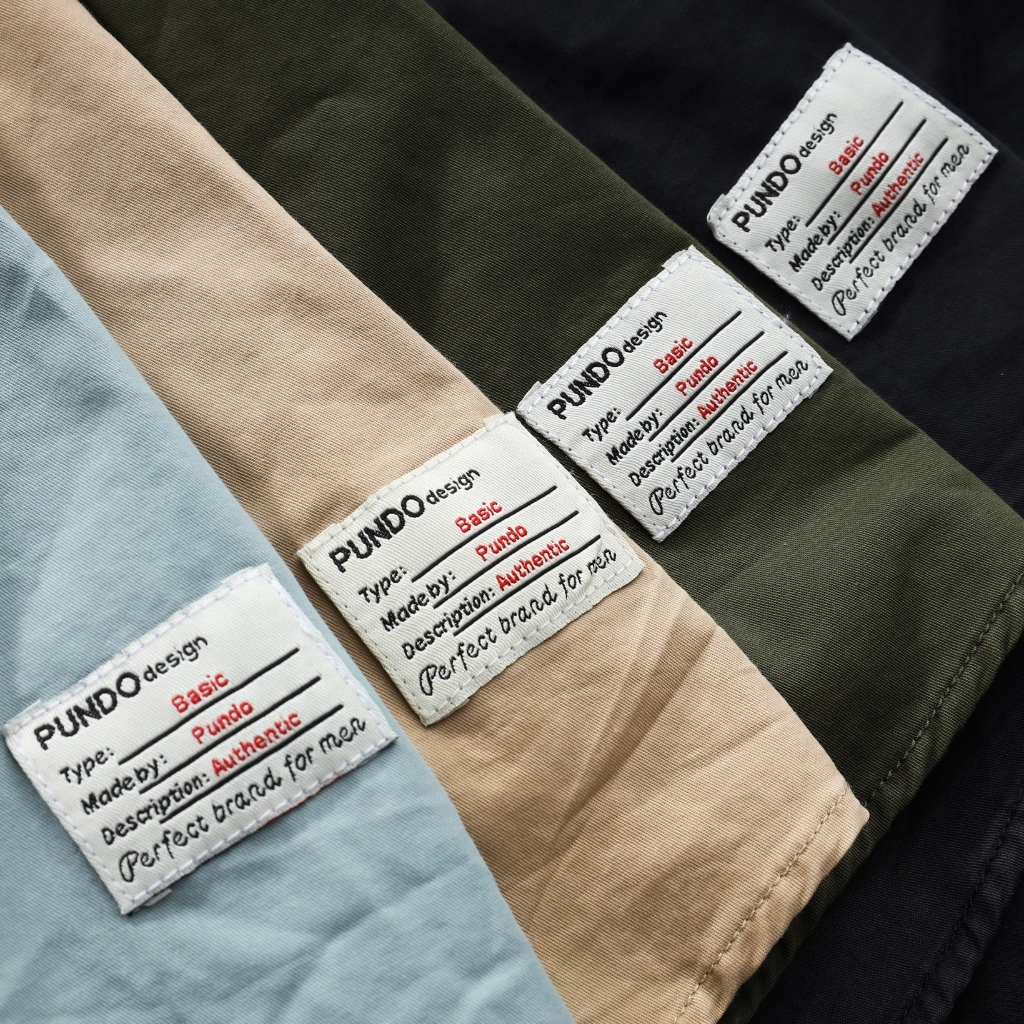 Áo Sơ Mi Kaki Nam Tay Ngắn Thêu Mạc PUNDO, Chất Vải Mềm Mịn Cao Cấp 6 Màu Đẹp Dễ Phối ASMPD64