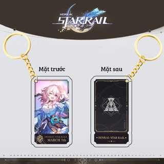 [29 mẫu] Móc khóa mica game Honkai: Star Rail - Mẫu 2 (Loại cao cấp - Hình in ép giữa 2 mặt mica)