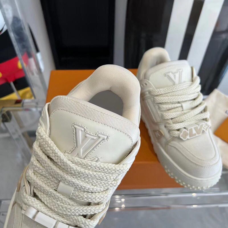 Giày thể thao unisex đế cao phong cách mới LV LouisVuitton cao cấp