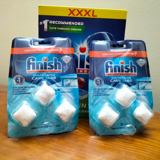 Viên vệ sinh máy rửa bát finish - vỉ 3 viên - bảo vệ bộ lọc và phun nước