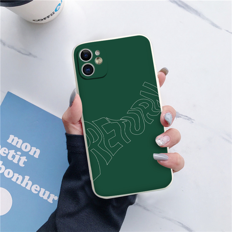 Ốp iphone hình chữ Return nền xanh đậm đẹp ip 7 8 plus 12 Pro max 11 Pro X XS MAX XR 14 13pro prm eh01