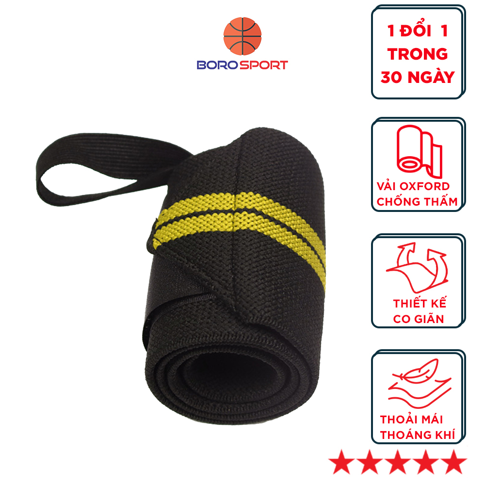 Băng quấn cổ định cổ tay khi tập luyện thể thao với chất liệu polyester phong cách thể thao mạnh mẽ Cleacco - Hàng chính