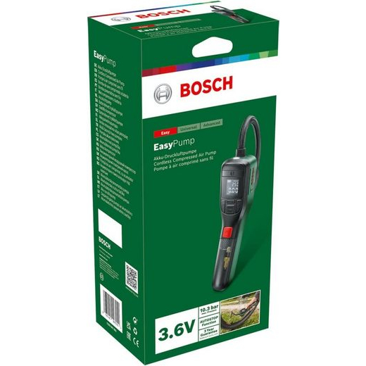Máy bơm hơi Bosch Easy Pump nội địa Đức, Máy bơm hơi cầm tay, Máy bơm hơi đa năng GermanySnT 530008