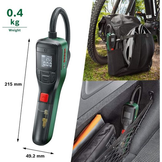 Máy bơm hơi Bosch Easy Pump nội địa Đức, Máy bơm hơi cầm tay, Máy bơm hơi đa năng GermanySnT 530008